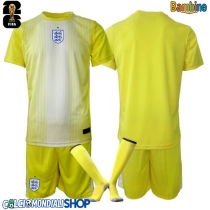 Maglie da calcio Inghilterra Portiere Seconda Maglia Bambino Mondiali 2026  Manica Corta + Pantaloni corti)